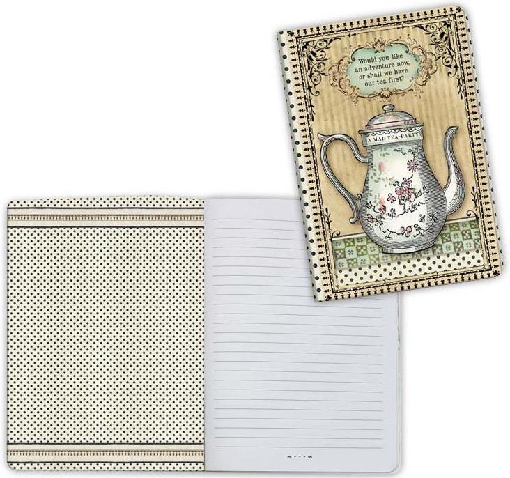 Stamperia A6 Notebooks - Alice Teapot (ENBA6005)