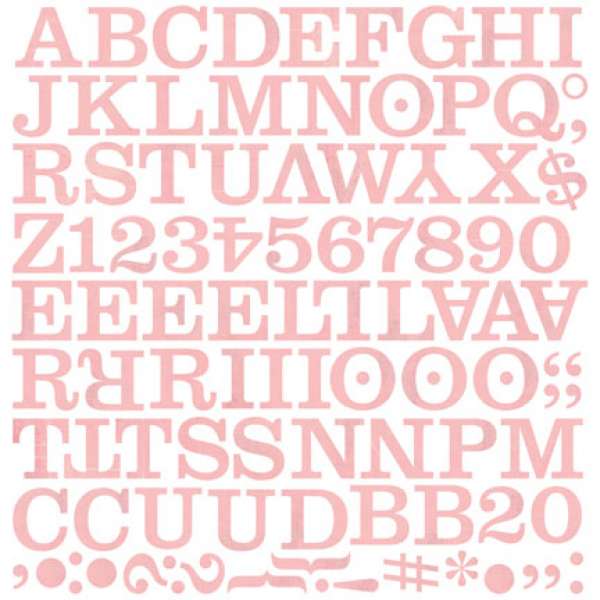 Basic Grey Eskimo Kisses - Middleset Mini Mono Stickers