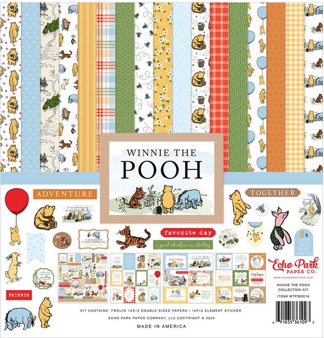 Echo Park Winnie The Pooh 12x12 Inch Collection Kit