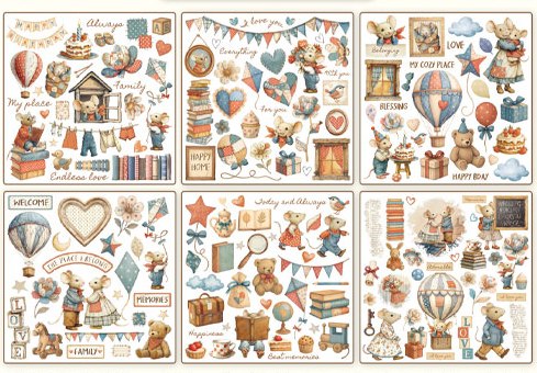 Stamperia Family Rub-On 6,1