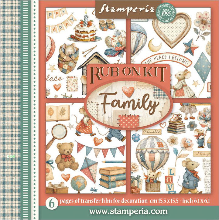 Stamperia Family Rub-On 6,1