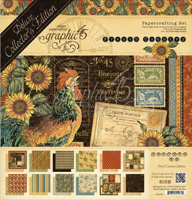 Graphic 45 FRENCH COUNTRY  DeLuxe Pack