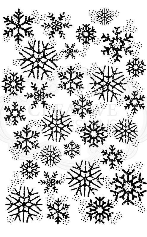 Woodware Clear Singles -  Snowflake Flurry (FRS023)