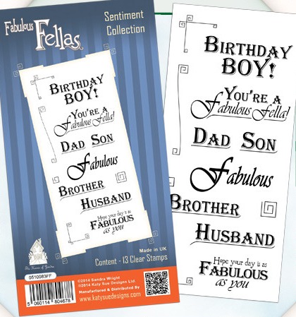 Fabulous Fellas Sentiment Stamps