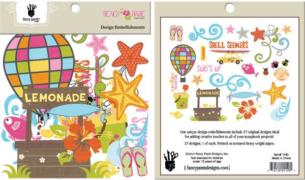 Fancy Pants Beach Babe Die-Cuts - DESIGNS