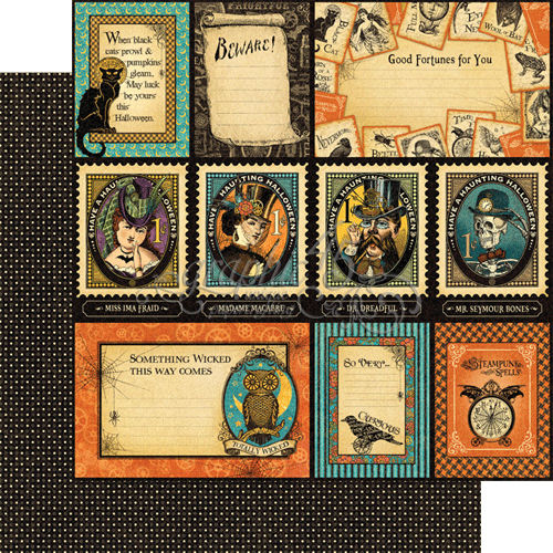 Graphic 45 Steampunk Spells Paper - Frightful Folly