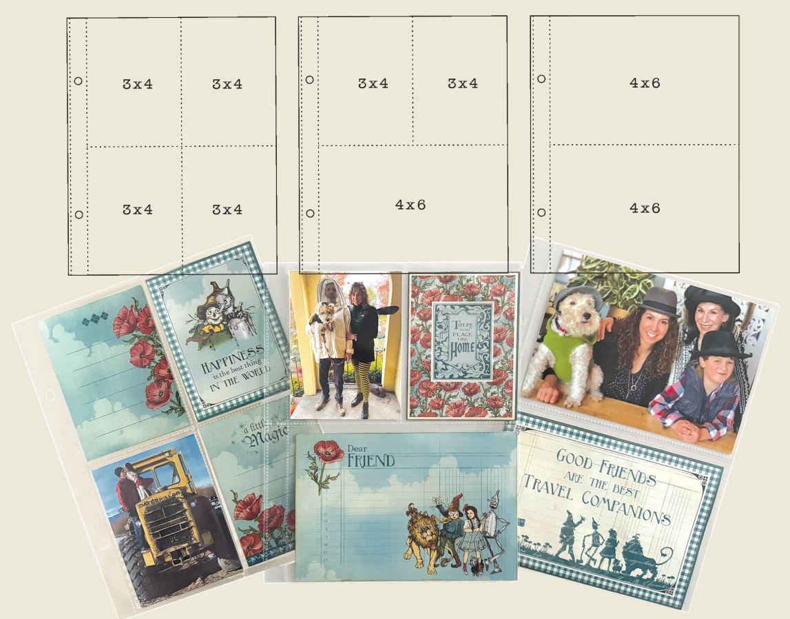 Graphic 45 Binder Album 6x8 Inch Multi Pack Pocket Page Refills (4503207) 