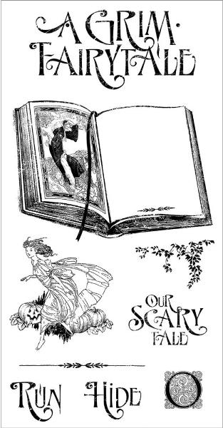 Graphic 45 An Eerie Tale Cling Stamp Set 1 (0311)