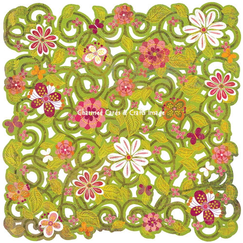 Basic Grey Green at Heart - Daisy Maze Doilies