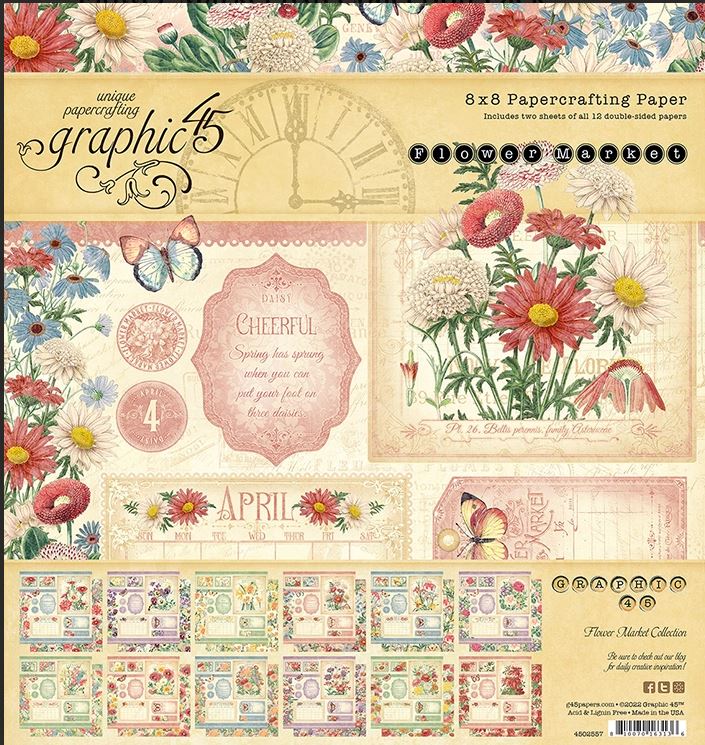 Graphic 45 Flower Market 12x12 Collection Pack (LARGE PACK)