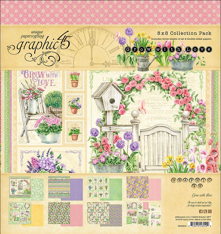 Graphic 45 Grow with Love 8×8 Collection Pack