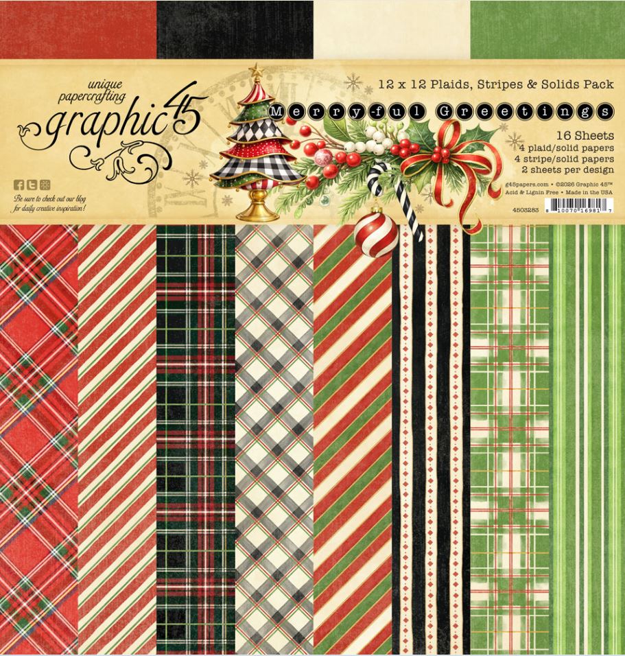 Graphic 45 Merry-ful Greetings - 8.5