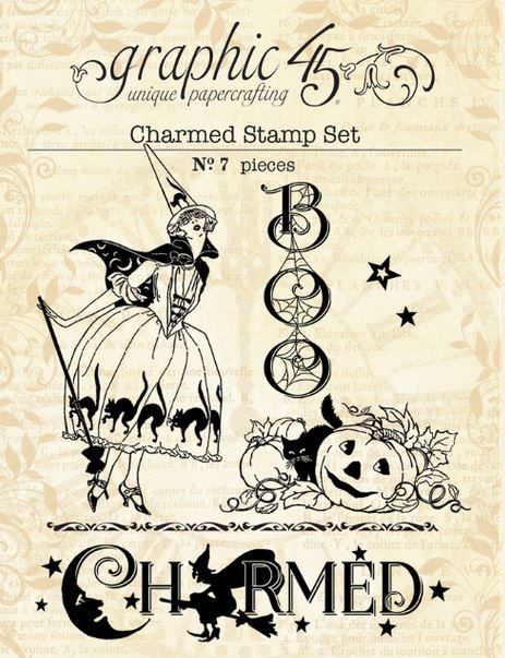 PRE-ORDER: Graphic 45 Charmed - STAMP SET