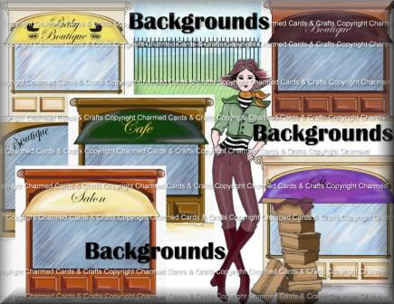 Girls About Town Backgrounds