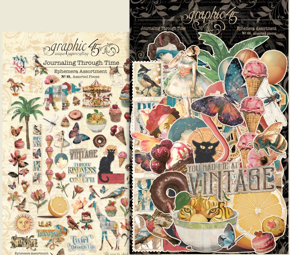 PRE-ORDER: Graphic 45 Journalling Through Time Ephemera Set