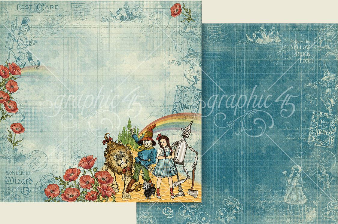 PRE-ORDER: Graphic 45 Wonder of Oz Paper - SHARED EXPERIENCE
