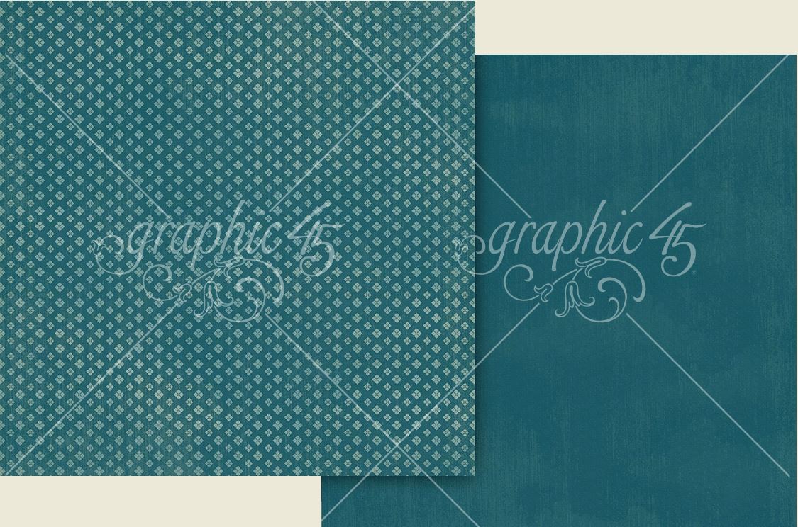 PRE-ORDER: Graphic 45 Wonder of Oz Paper - SKY BLUE PATTERNS & SOLIDS