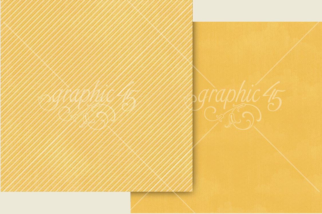 PRE-ORDER: Graphic 45 Wonder of Oz Paper -  BRICK-ROAD-YELLOW PATTERNS & SOLIDS