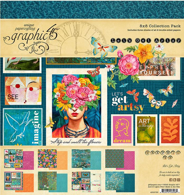 Graphic 45 Let's Get Artsy 88 Collection pack