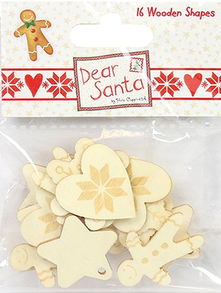 HALF PRICE: Dear Santa by Helz Cuppleditch Wooden Shapes