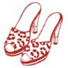 Hampton Art Stamps - Leopard Shoes (2552)