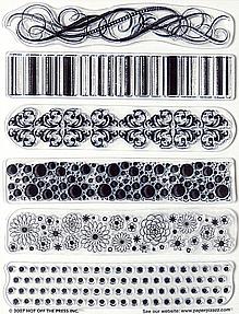 Hot Off The Press Acrylic Stamps - Bold Patterns