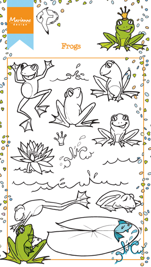 Marianne Design Clear Stamps HETTY'S FROGS (HT1617)
