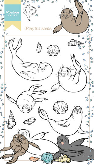 Marianne Design Clear Stamp - Hetty's Playful Seals (HT1621)