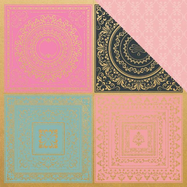 Kaisercraft With Love Paper - Hugs & Kisses  (FOIL)