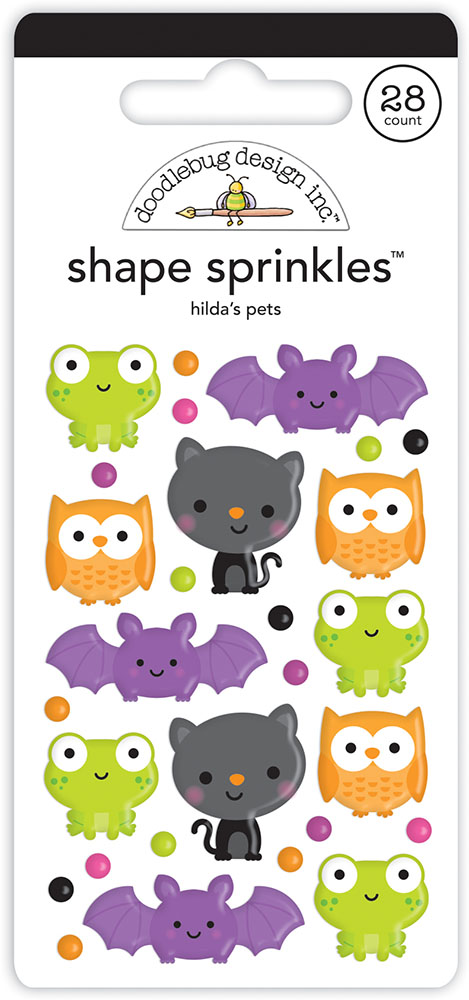 Doodlebug Design Hilda's Pets Shape Sprinkles (7409)