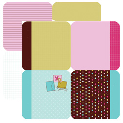 DSP Hugs 'n Kisses Square Die-Cuts (Double-sided)