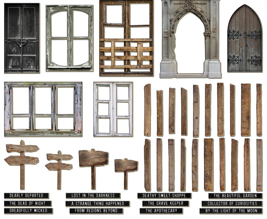 Tim Holtz idea-ology Halloween Baseboards (TH94390)