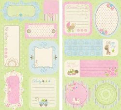 Imaginisce Baby Powder Journaling Tags