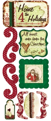 Bo Bunny St Nick - Home for the Holidays Stickers