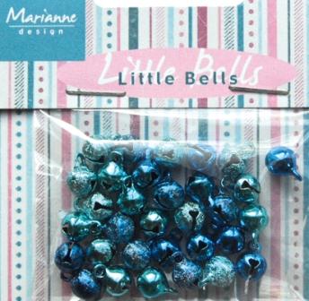 Marianne Design Decoration - Mini Bells Light Blue & Dark Blue (JU0940)