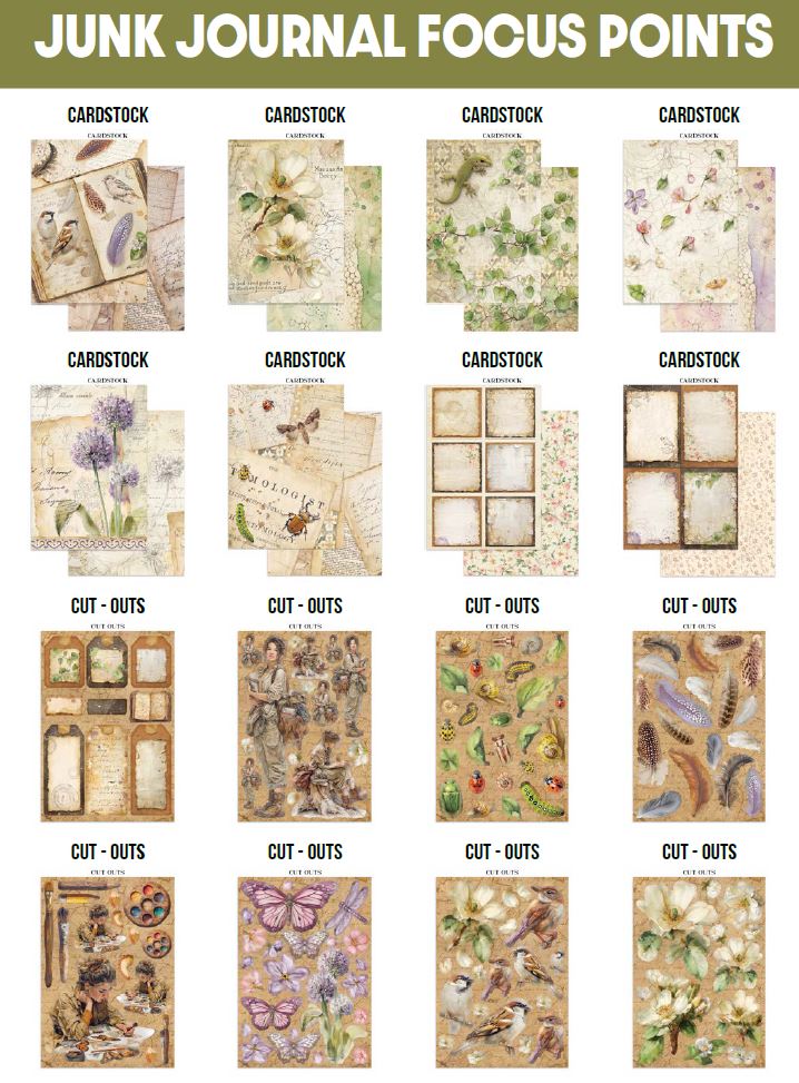 Stamperia All Around Junk Journal A5 Focus Points (SBJKS02) 