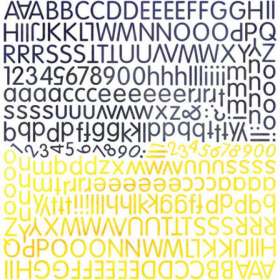Basic Grey June Bug Alphabet Stickers