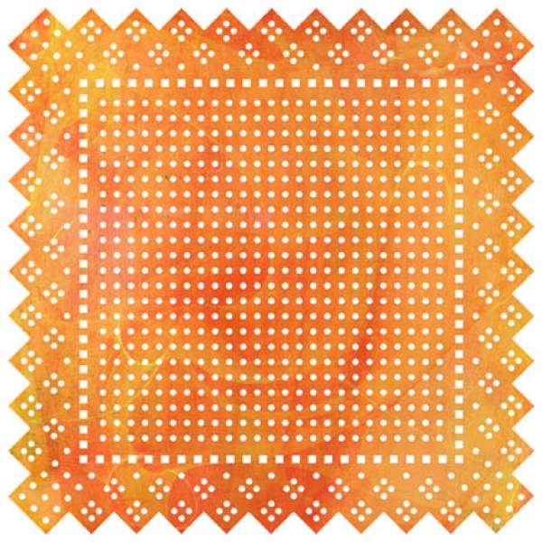 Basic Grey June Bug Doilies Swiss Dot (orange)