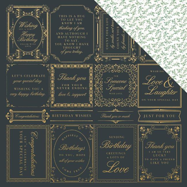 Kaisercraft With Love Paper - Just Because (FOIL)