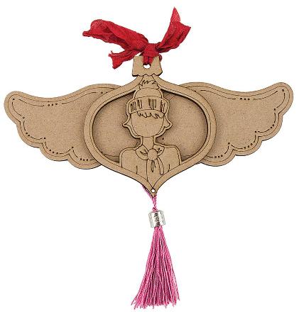 Prima Julie Nutting Mixed Media Etched Wood Ornament COCO (911034)