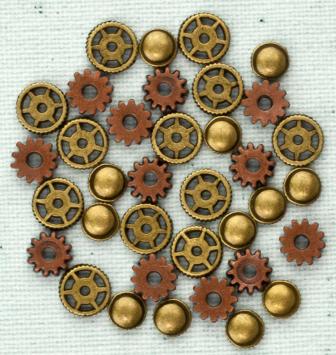 Junkyard Findings Metal Trinkets - Gears/Clock Parts (91664)