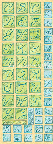 K&Co Nature Alphabet Die-Cut Stickers