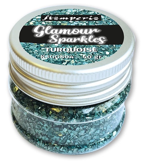 Stamperia Glamour Sparkles - Turquoise (40gr)