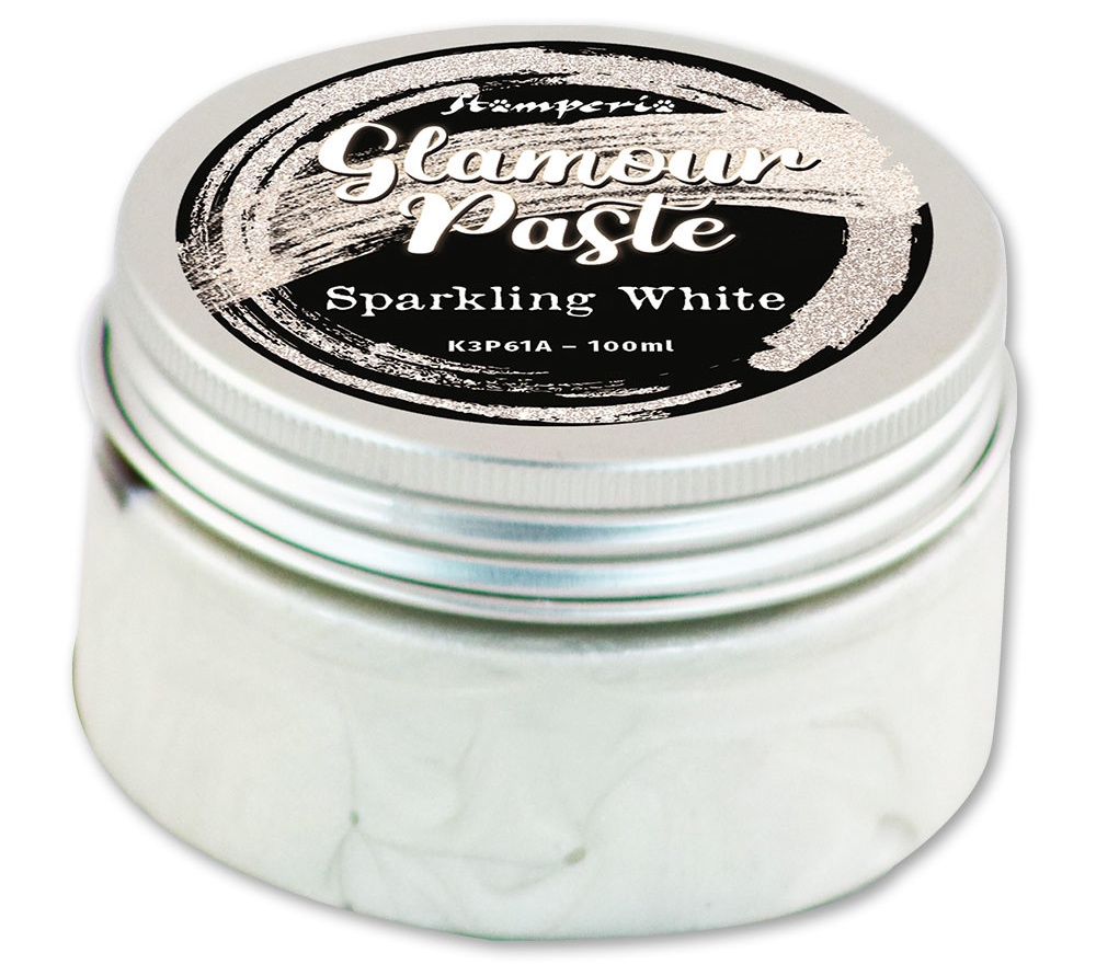 Stamperia Glamour Paste - Sparkling White (K3P61A)