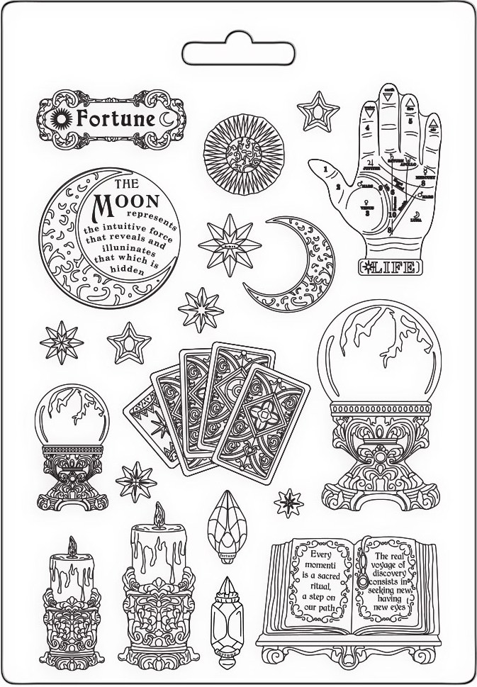 Stamperia Fortune Soft Mould A4 Astrology (K3PTA4578)