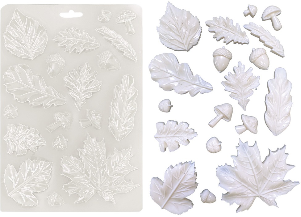 Stamperia Whispering Woods A5 Soft Mould - Leaves (K3PTA5676) 