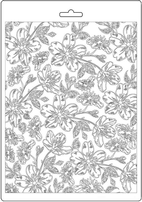 Stamperia Soft Impression Mould A5  - Atelier Van Gogh Blossoms (K3PTA579)