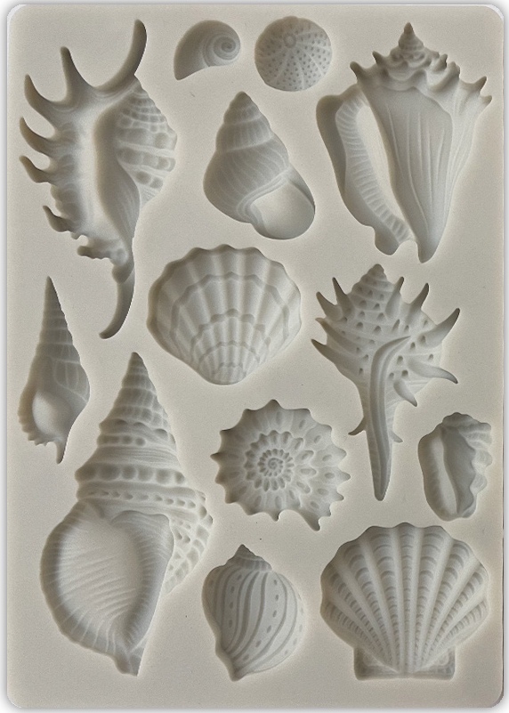 Stamperia Songs of the Sea Silicon Mould A6 - Shells (KACM23)