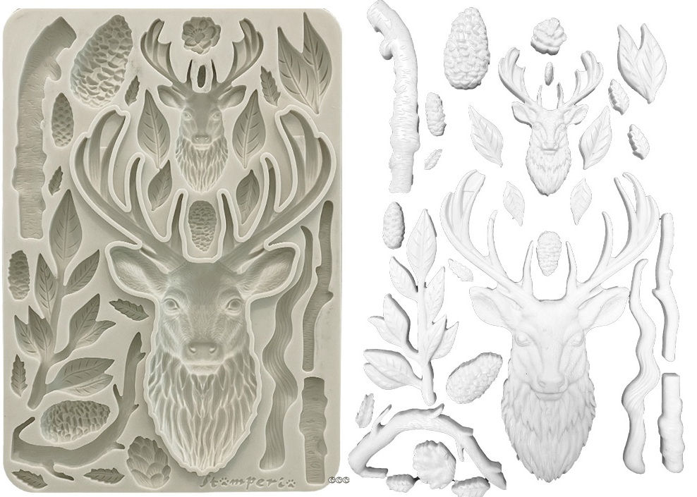 Stamperia The Owl's House A5 Silicon Mould Deer (KACMA542) 