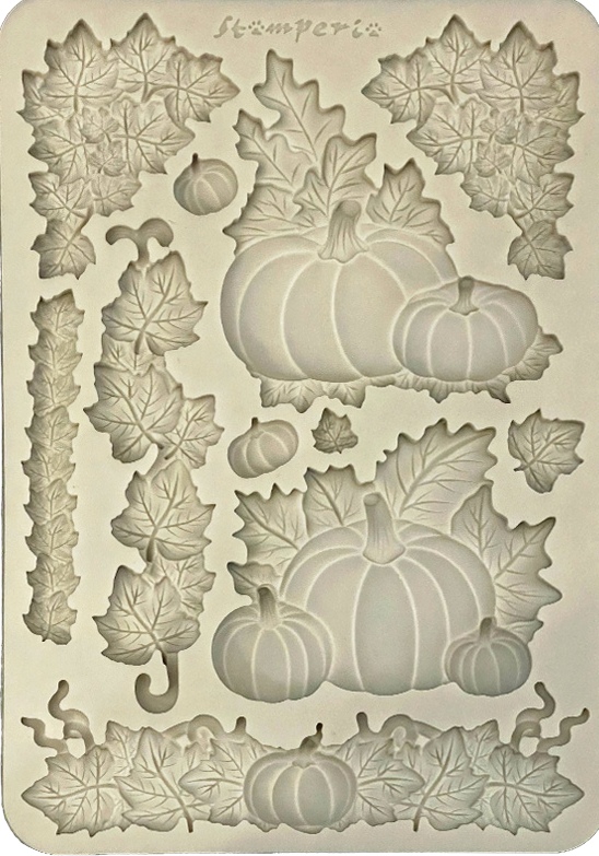 Stamperia Whispering Woods A5 Silicon Mould - Pumpkins  (KACMA589) 